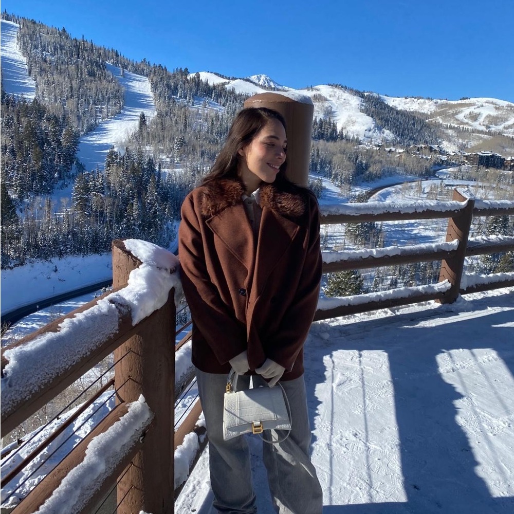 H&M Rich Brown Teddy Jacket